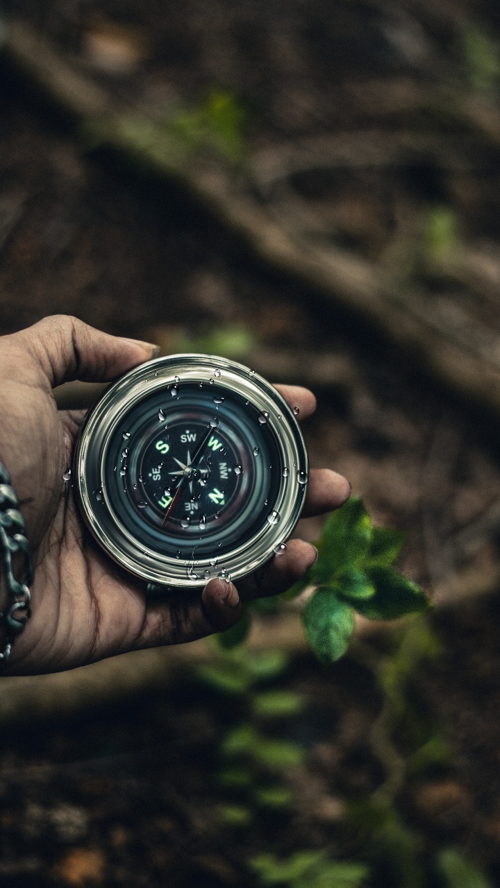 Persona Sosteniendo un Recipiente Redondo Plateado. Wallpaper in 720x1280 Resolution