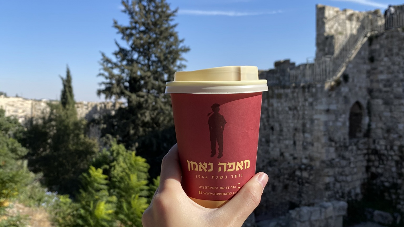 Tourism, Morning, Fast Food, Conifer, Stone Wall. Wallpaper in 1366x768 Resolution