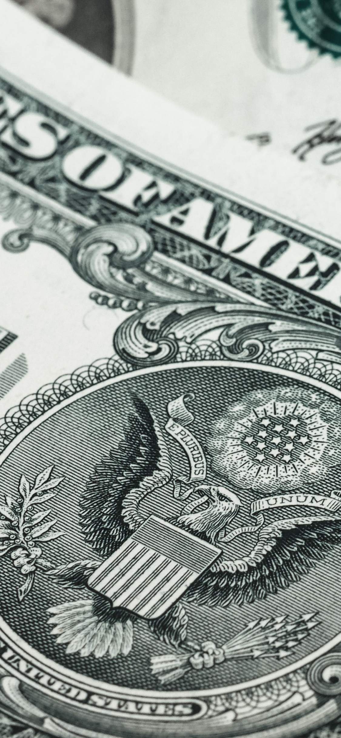 1 US-Dollar-Schein. Wallpaper in 1125x2436 Resolution