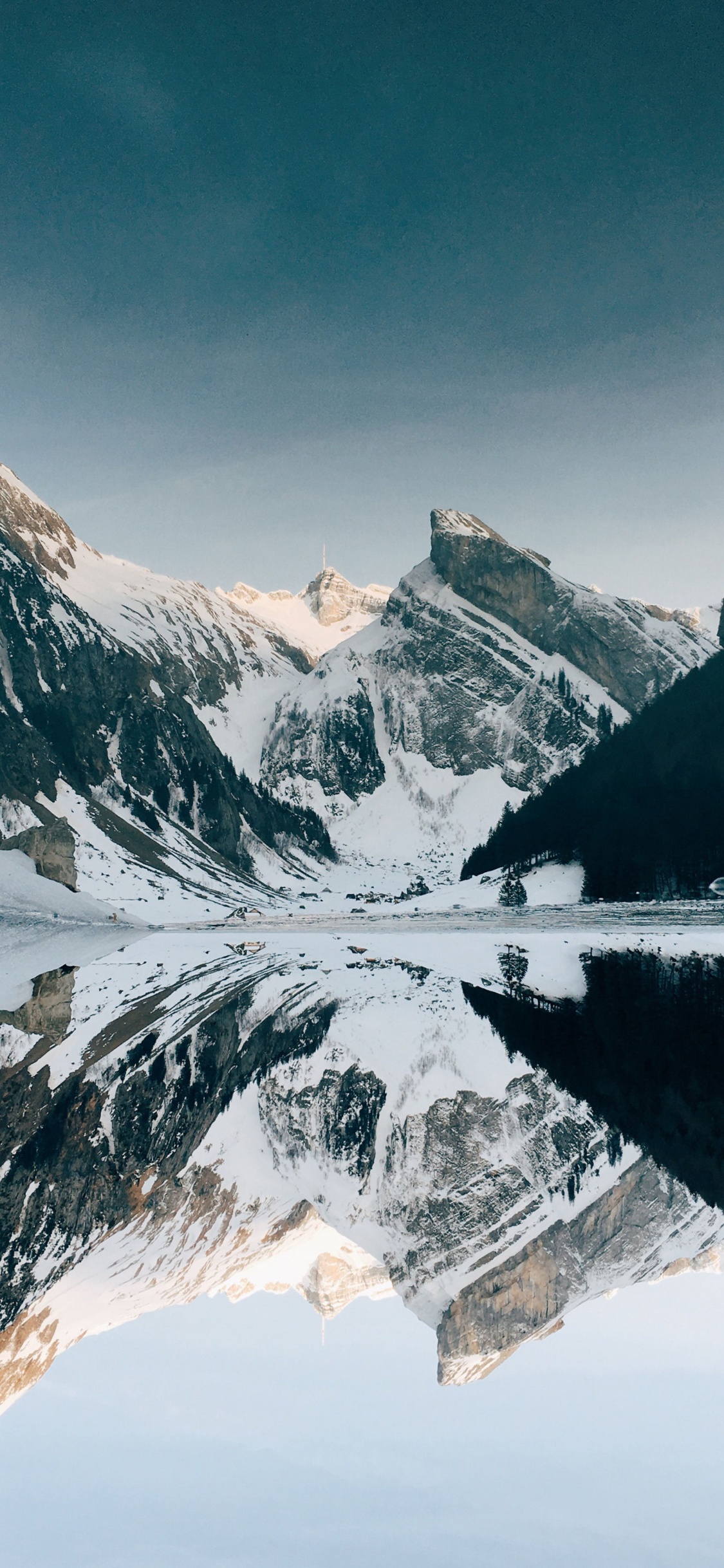 Schnee, Snowy Mountains, Bergkette, Bergigen Landschaftsformen, Natur. Wallpaper in 1125x2436 Resolution