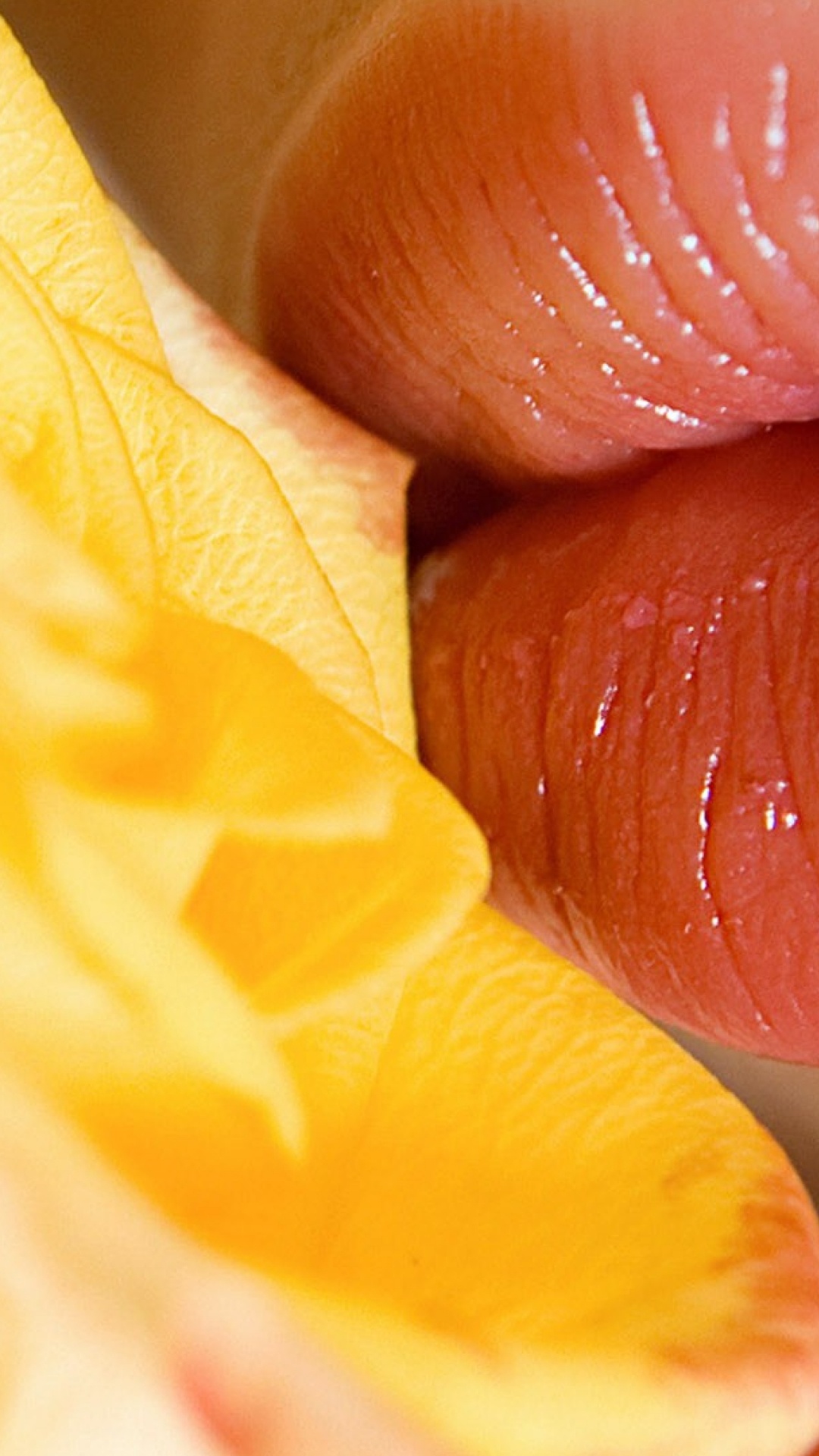 Mano de Personas Con Esmalte de Uñas Rojo. Wallpaper in 1080x1920 Resolution