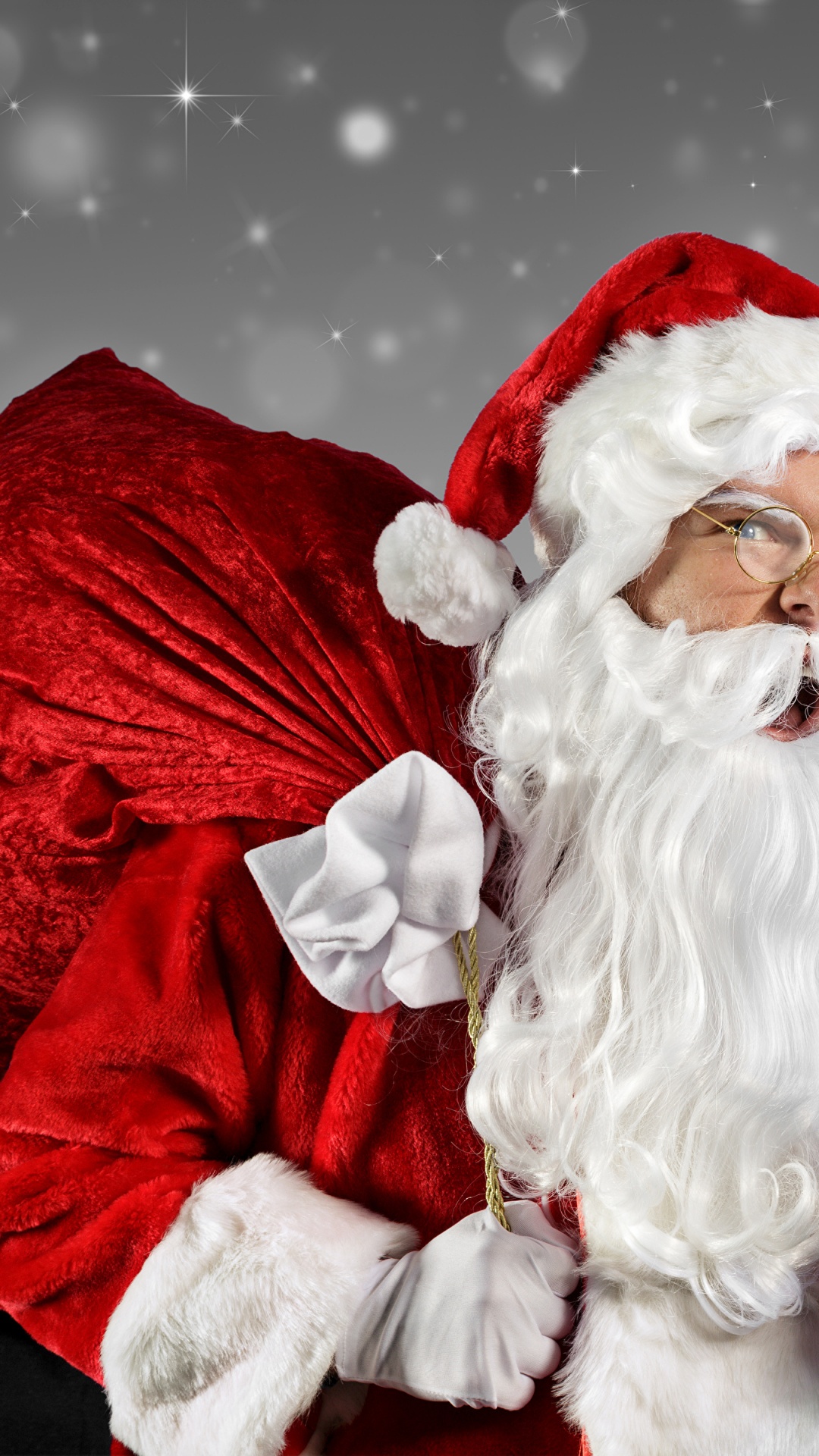 Santa Claus, Le Jour De Noël, Hiver, Cadeau de Noël, Ded Moroz. Wallpaper in 1080x1920 Resolution