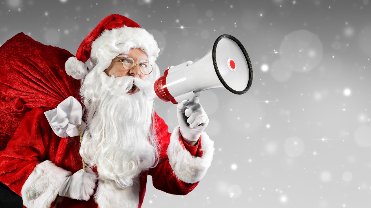 Santa Claus, El Día De Navidad, Navidad, Invierno, Regalo de Navidad. Wallpaper in 1280x720 Resolution