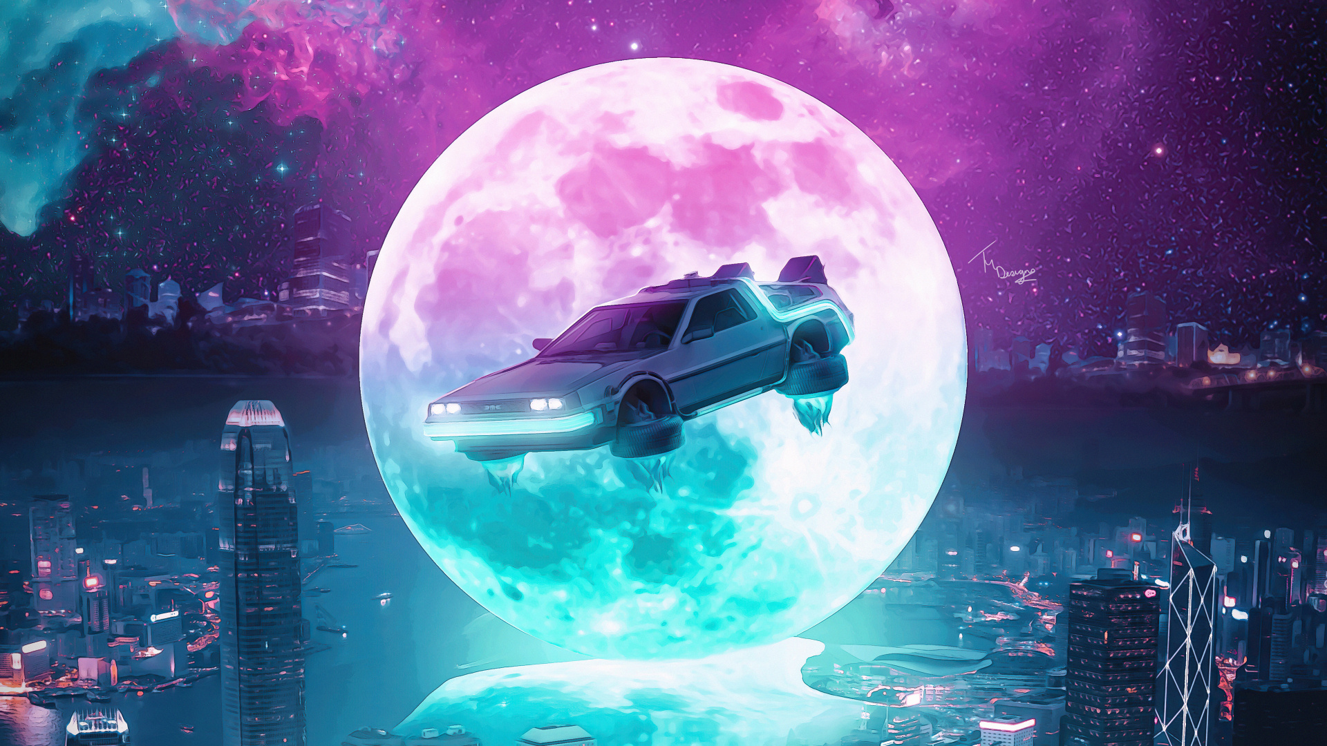 Vaporwave, Arte de Magia Espacial, Arte, Artista, Cartel. Wallpaper in 1920x1080 Resolution