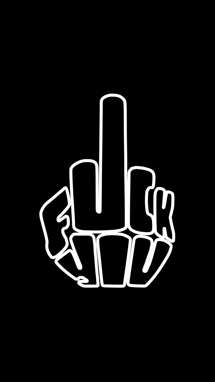 Schwarz-Weiß-Logo-Abbildung. Wallpaper in 720x1280 Resolution