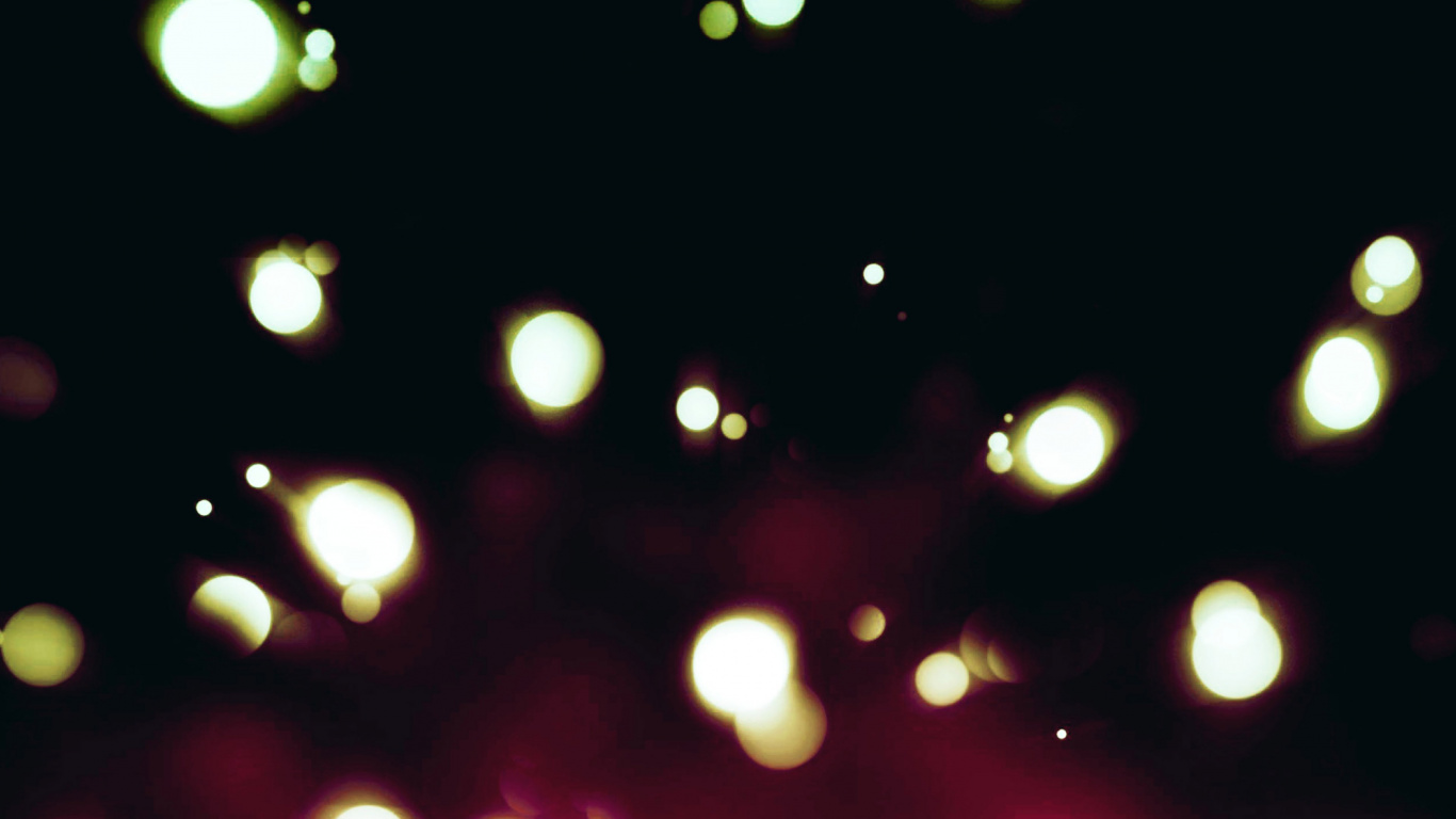 Rote Und Grüne Lichter am Himmel. Wallpaper in 1366x768 Resolution