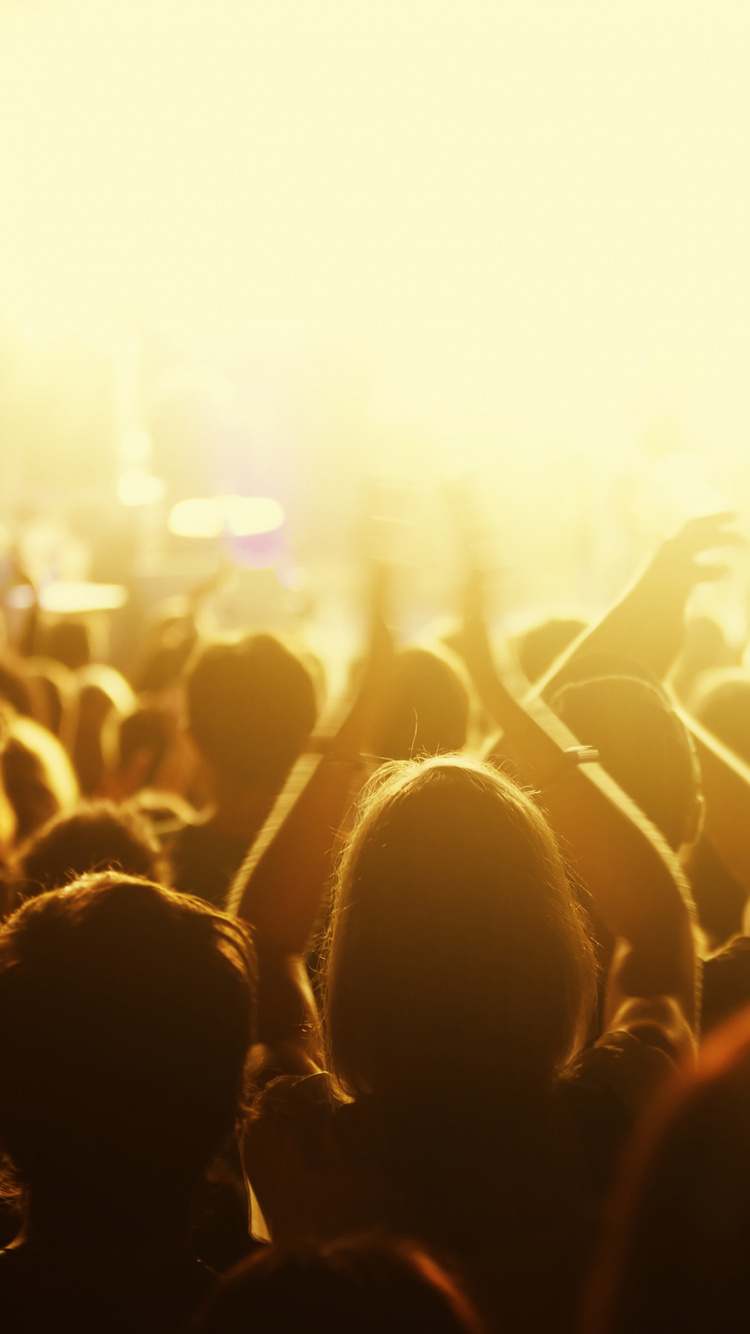 Konzert, Menschen, Rockkonzert, Unterhaltung, Licht. Wallpaper in 750x1334 Resolution