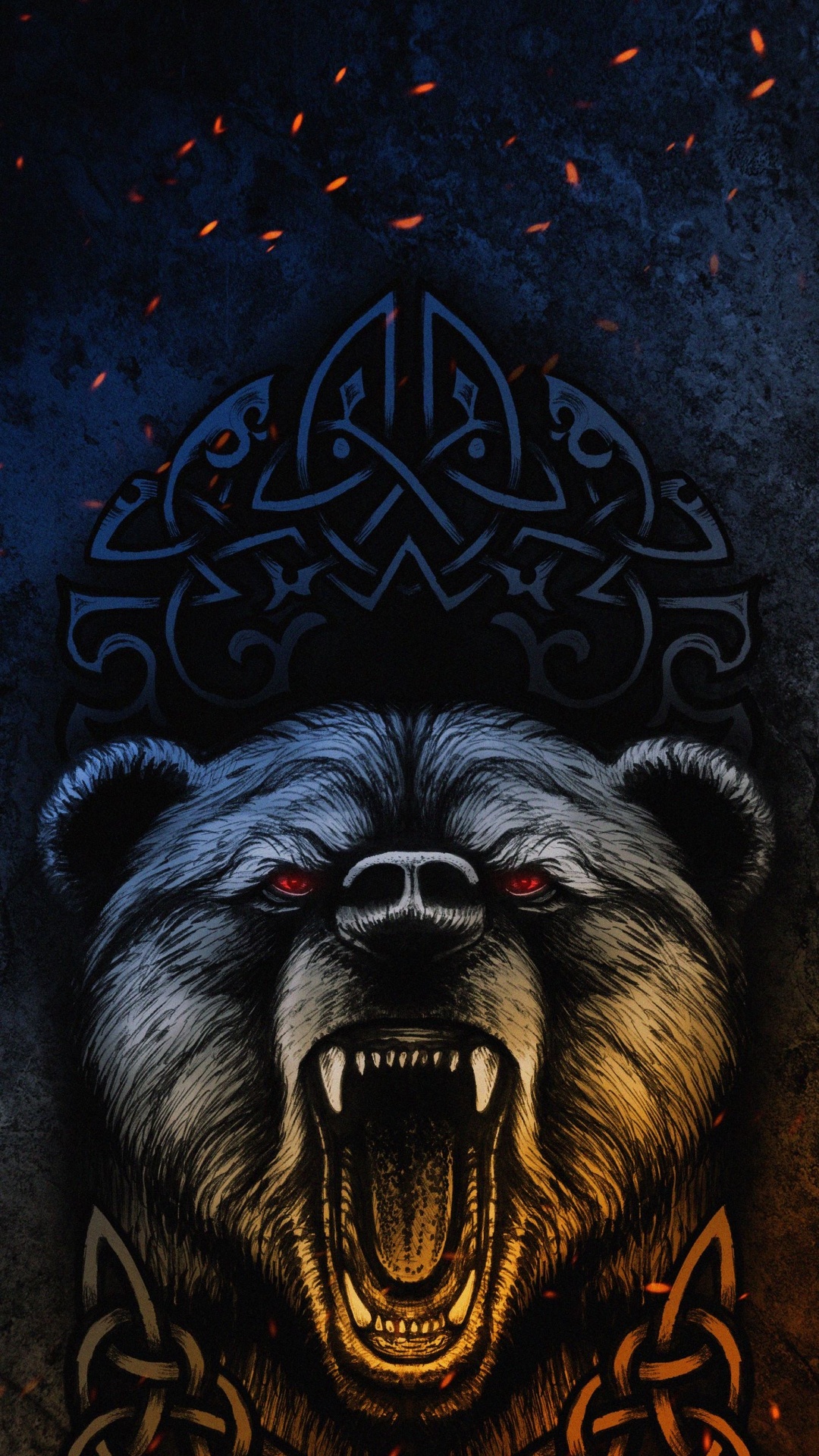 Oso Vikingo, Los Vikingos, Grizzly Bear, Camiseta, Capucha. Wallpaper in 1080x1920 Resolution