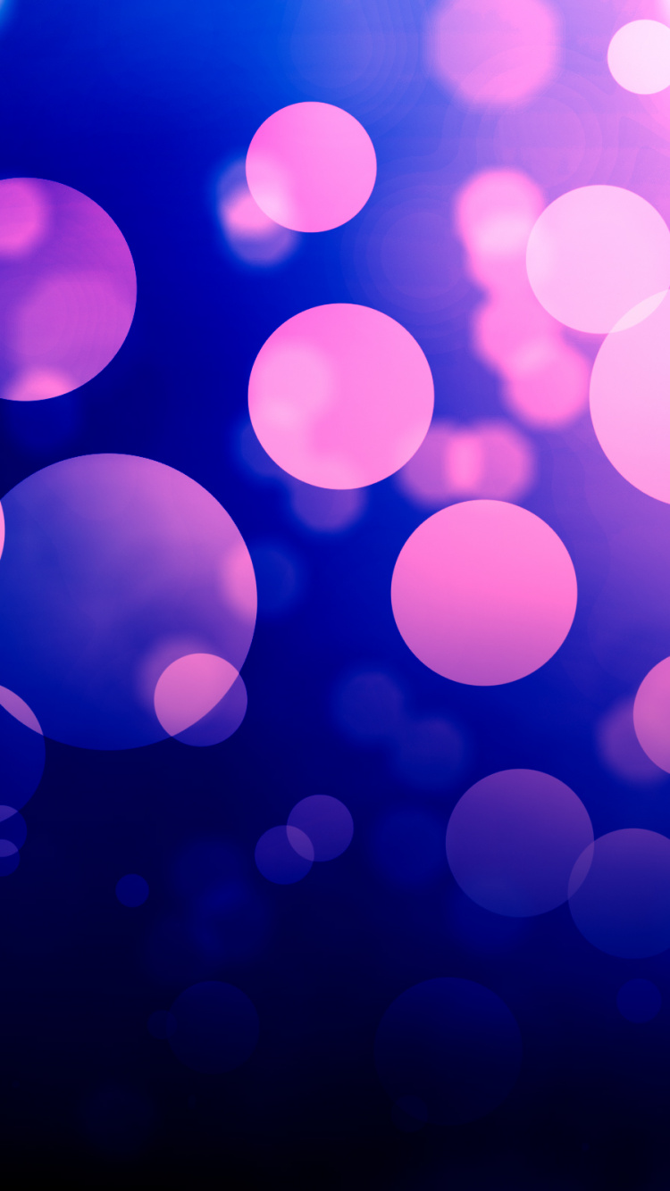 Illustration à Pois Bleu et Blanc. Wallpaper in 750x1334 Resolution