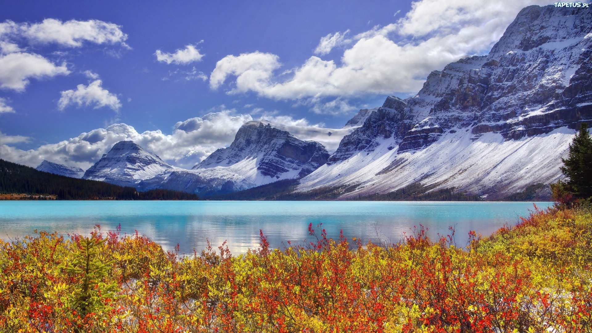 Lake Near Snow Covered Mountain Under Blue Sky During Daytime. Wallpaper in 1920x1080 Resolution