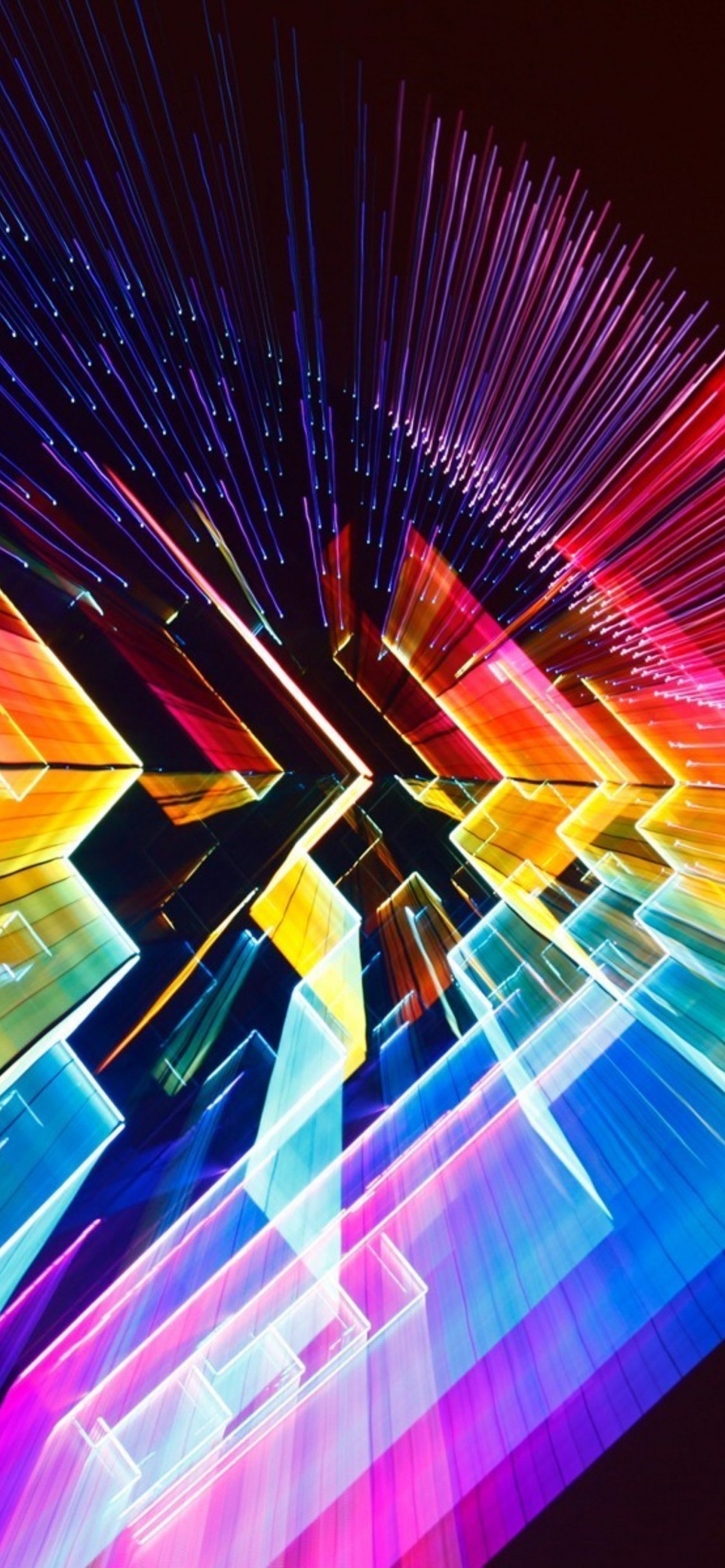 Ligne, Blue, Technologie, Rainbow, Lumière. Wallpaper in 1242x2688 Resolution