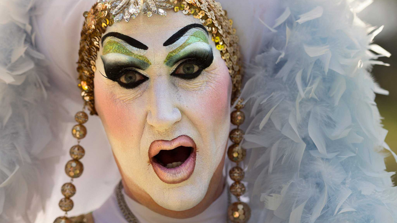 Cabeza, Carnaval, Mascarilla, Masque, Capítulo. Wallpaper in 1366x768 Resolution