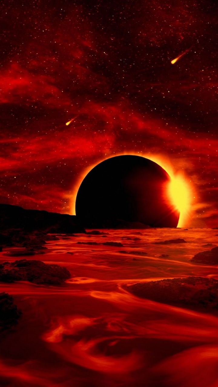 Luz, Arte, Ambiente, Paisaje Natural, Afterglow. Wallpaper in 720x1280 Resolution