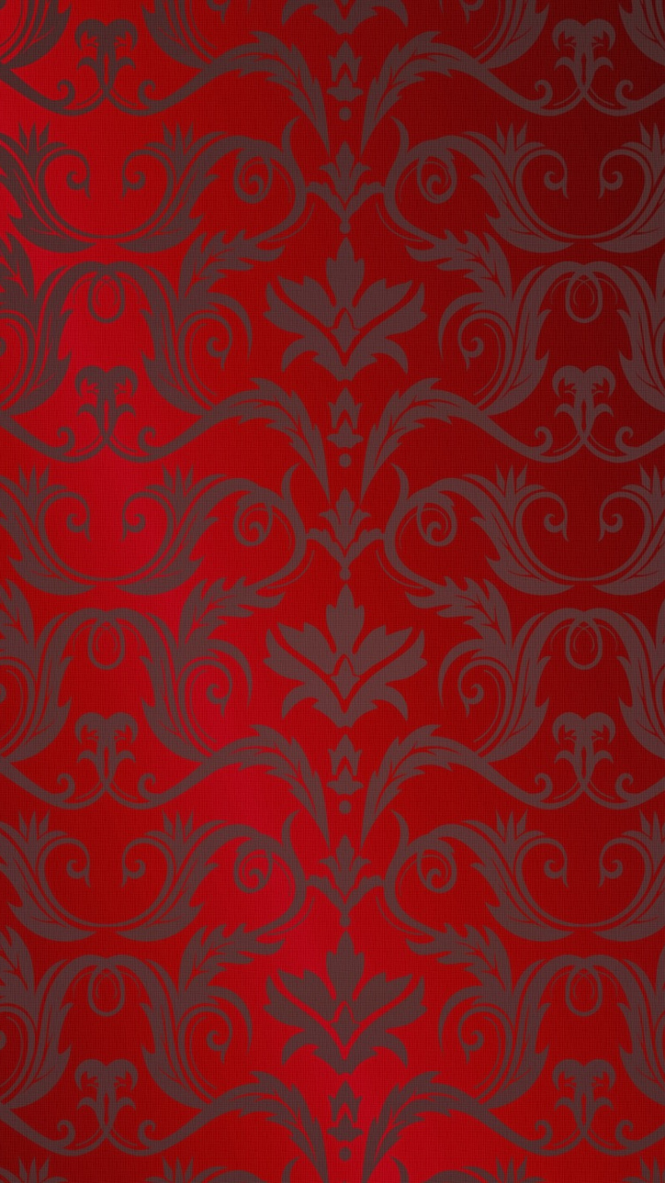 Textile Floral Rouge et Blanc. Wallpaper in 750x1334 Resolution