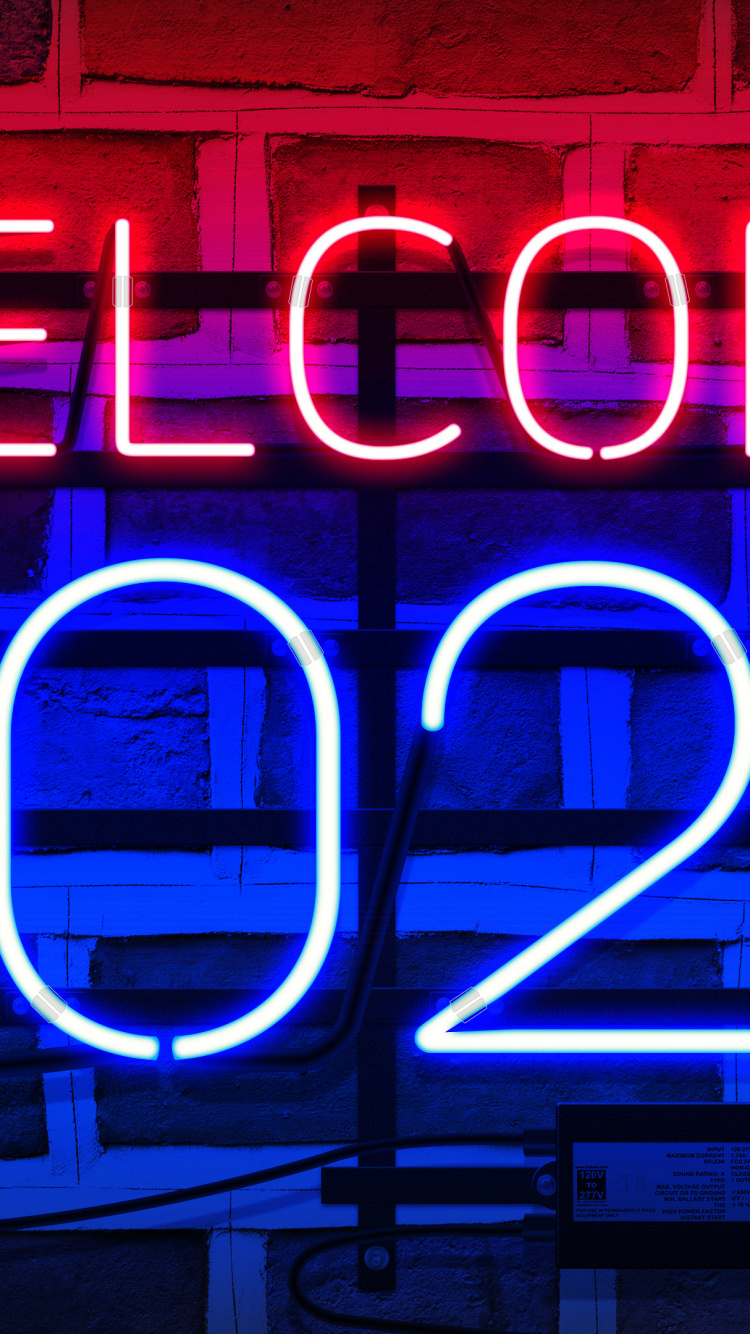 2020, Lumière, Purple, L'effet Visuel de L'éclairage, la Signature Électronique. Wallpaper in 750x1334 Resolution