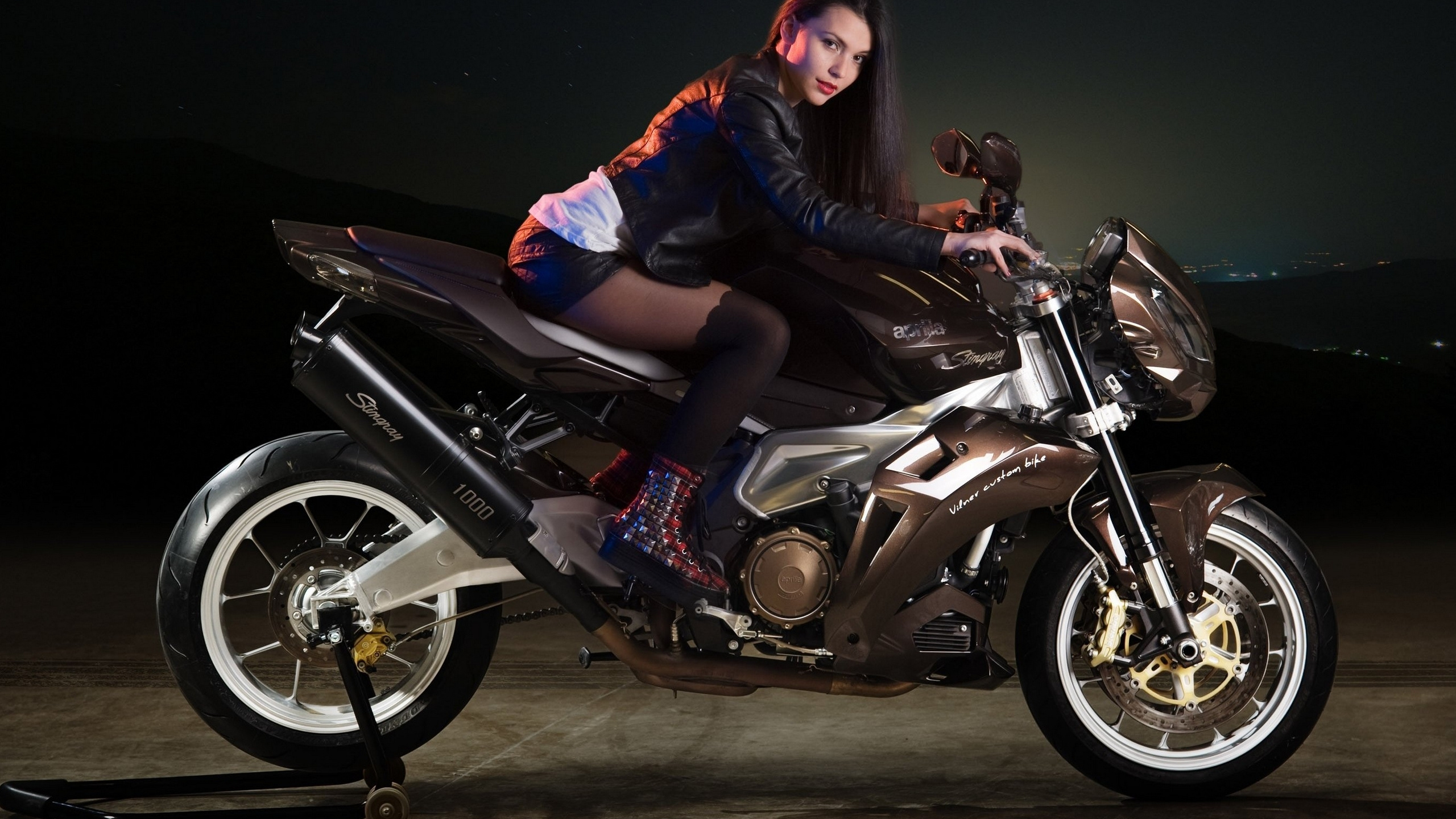 Motorrad, Car, Aprilia Tuono, Aprilia, Suzuki. Wallpaper in 2560x1440 Resolution