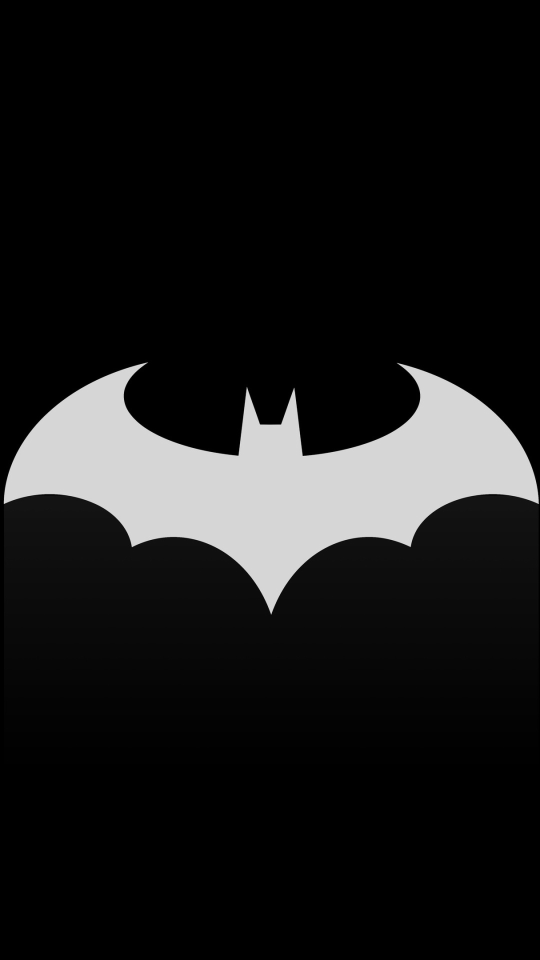 蝙蝠侠, 蝙蝠, 符号, 黑色的, 黑色和白色的 壁纸 1080x1920 允许
