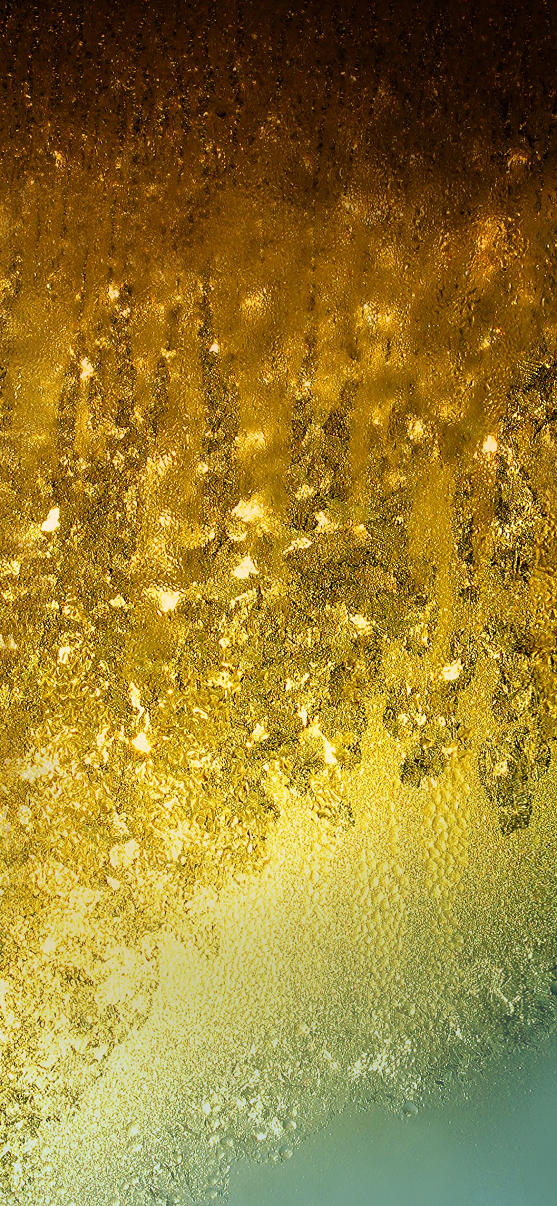 Peinture Abstraite Jaune et Bleue. Wallpaper in 1125x2436 Resolution