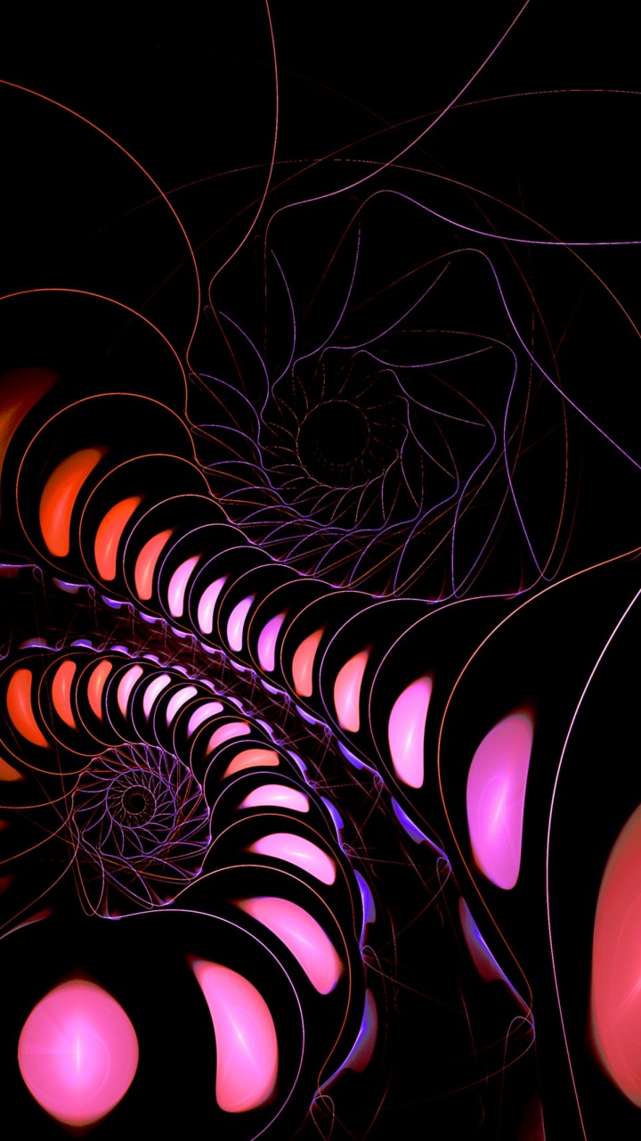 Peinture Abstraite Noire et Rouge. Wallpaper in 720x1280 Resolution