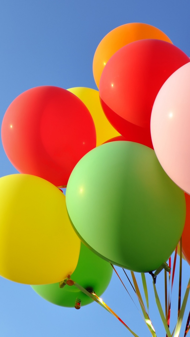 Ballon, Tageszeit, Hot Air Ballooning, Gelb, Heißluftballon. Wallpaper in 720x1280 Resolution