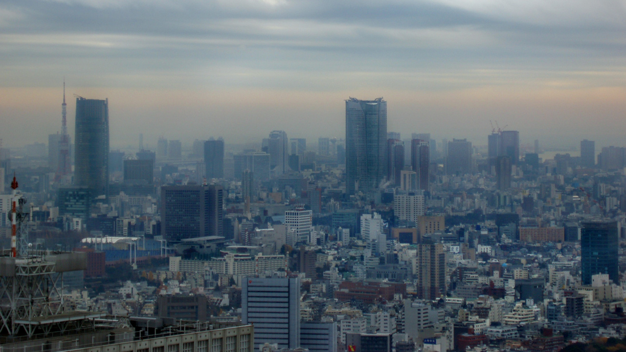 City Skyline Under White Clouds During Daytime. Wallpaper in 1280x720 Resolution