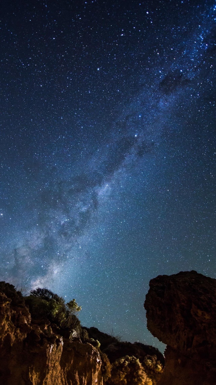 银河系, 明星, 天文学, 气氛, 自然景观 壁纸 720x1280 允许