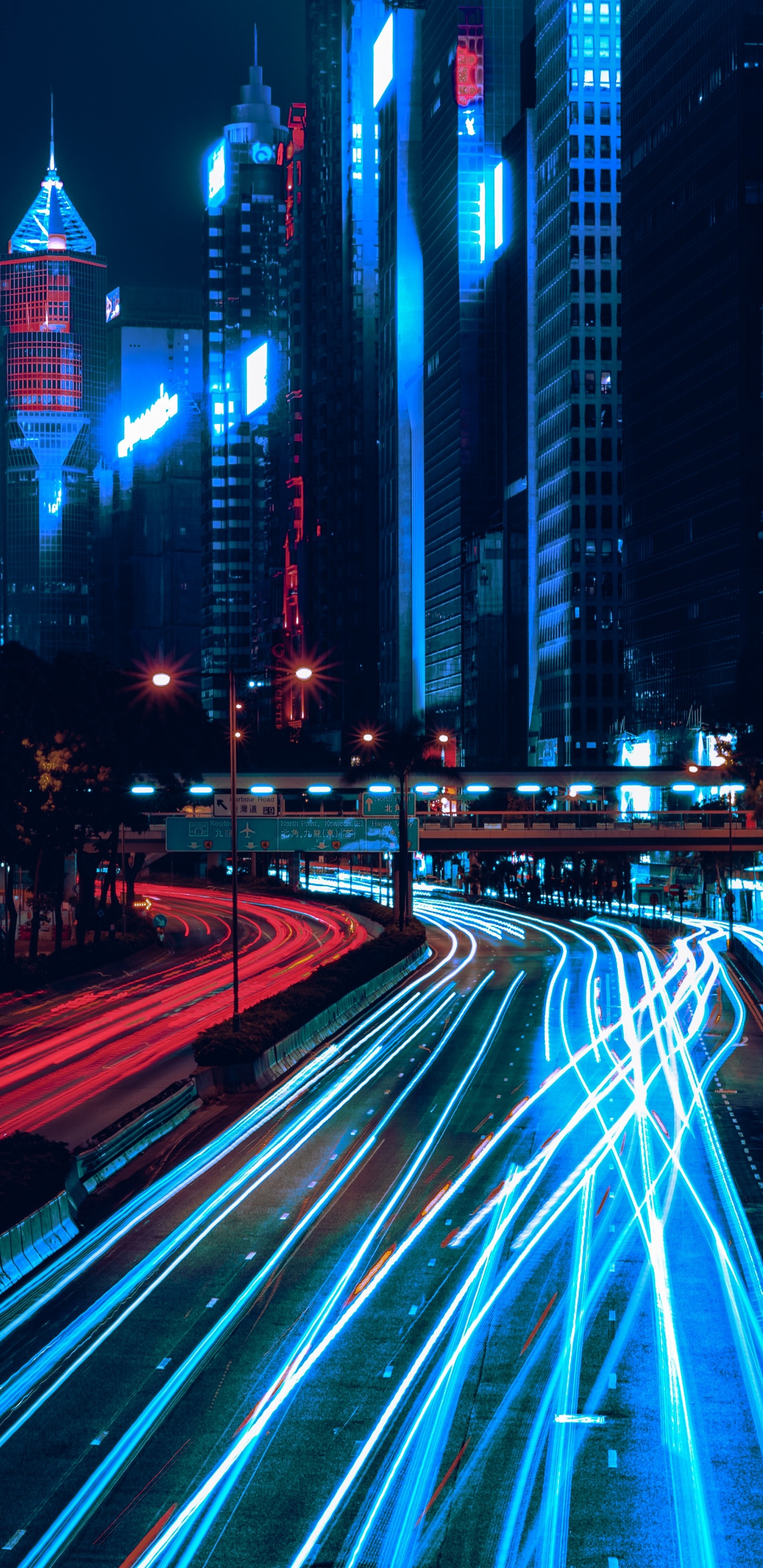 Time Lapse Photography of Cars on Road During Night Time. Wallpaper in 1440x2960 Resolution