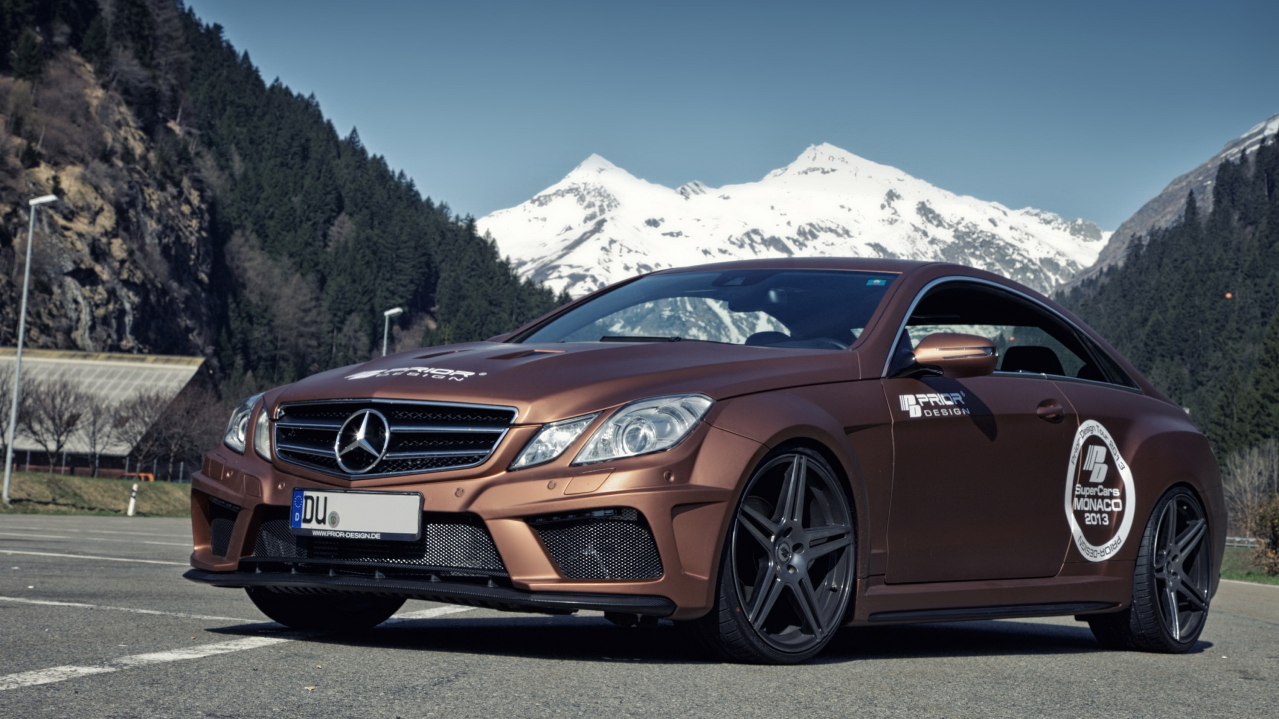 Brown Audi Coupe on Road During Daytime. Wallpaper in 2560x1440 Resolution
