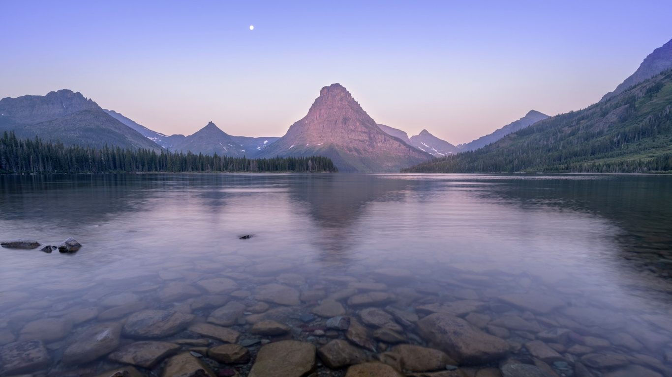 Two Medicine Montana Windows, Two Medicine Lake, Sinopah Mountain, Lower Two Medicine Lake, Logan Pass. Wallpaper in 1366x768 Resolution