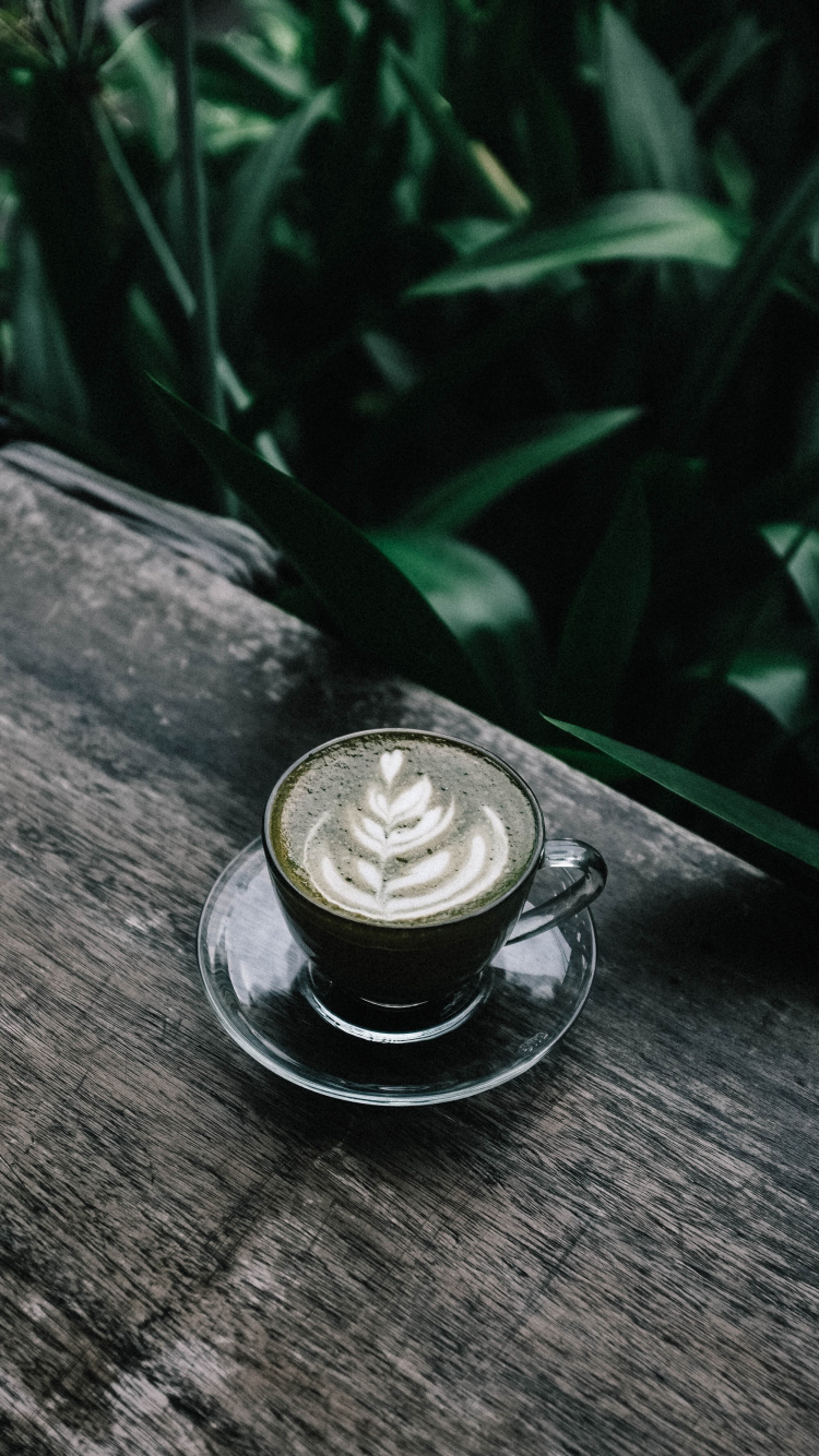 咖啡因, 拿铁咖啡, 平白, Caff玛奇雅朵咖啡, Cortado 壁纸 750x1334 允许