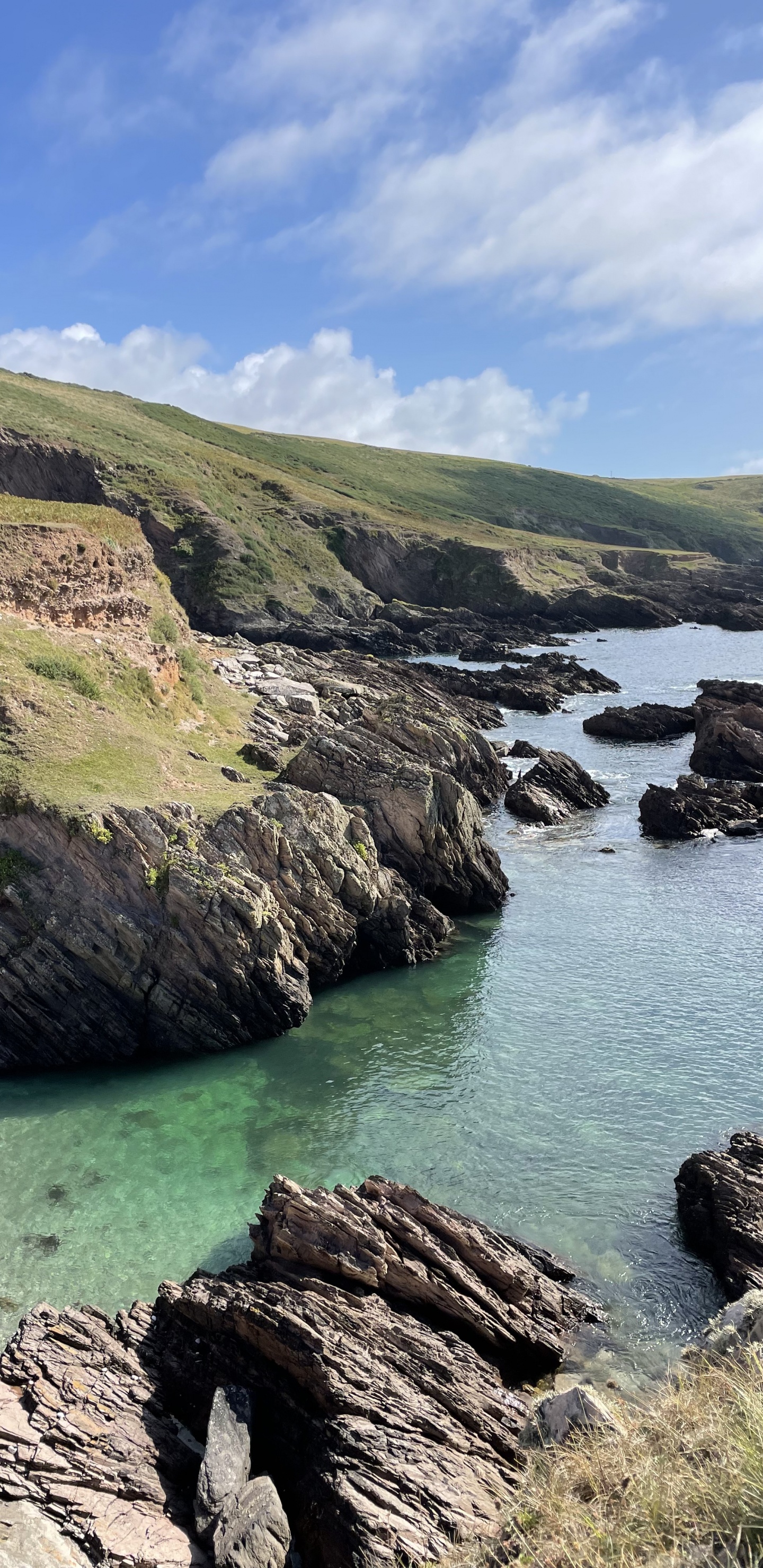 Coast, Cloud, Water, Mountain, Natural Landscape. Wallpaper in 1440x2960 Resolution