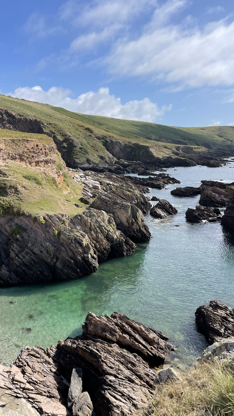 Coast, Cloud, Water, Mountain, Natural Landscape. Wallpaper in 750x1334 Resolution