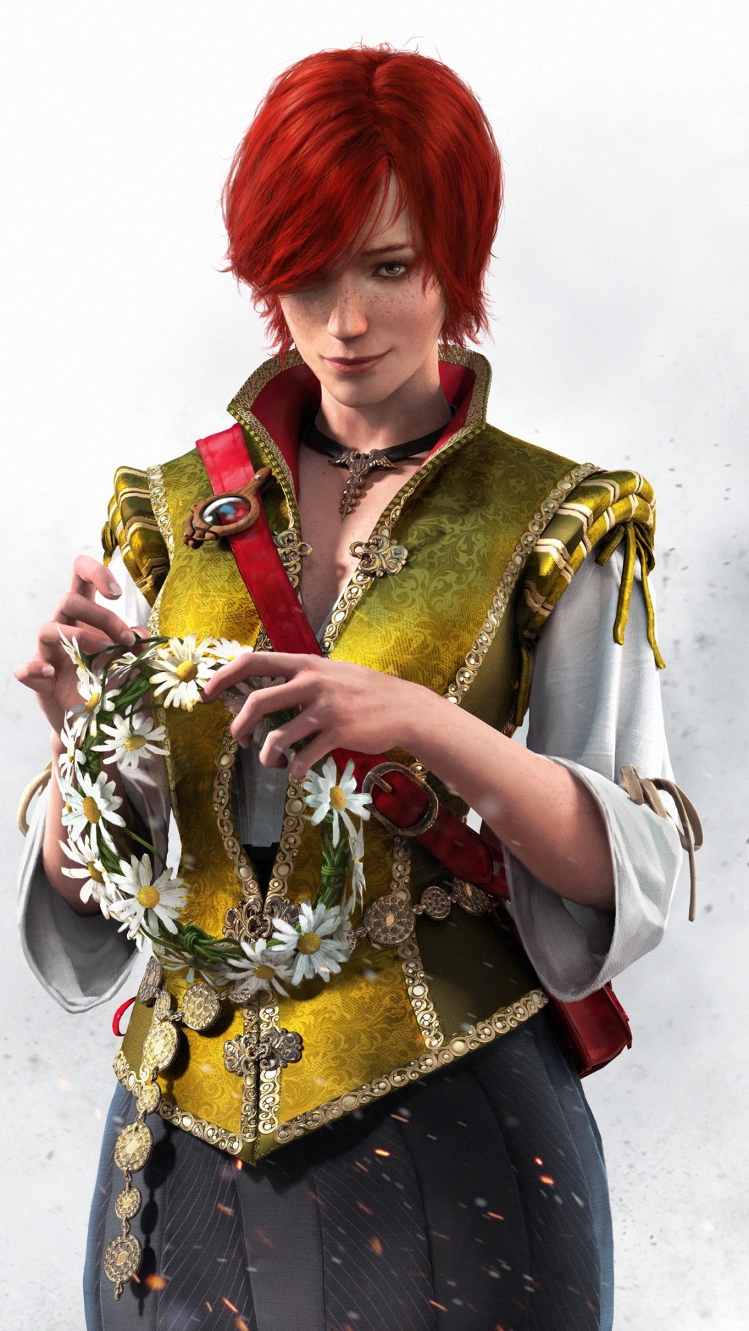 Geralt de Rivia, Witcher, Costume, Instrument de Musique, Ciri. Wallpaper in 1080x1920 Resolution