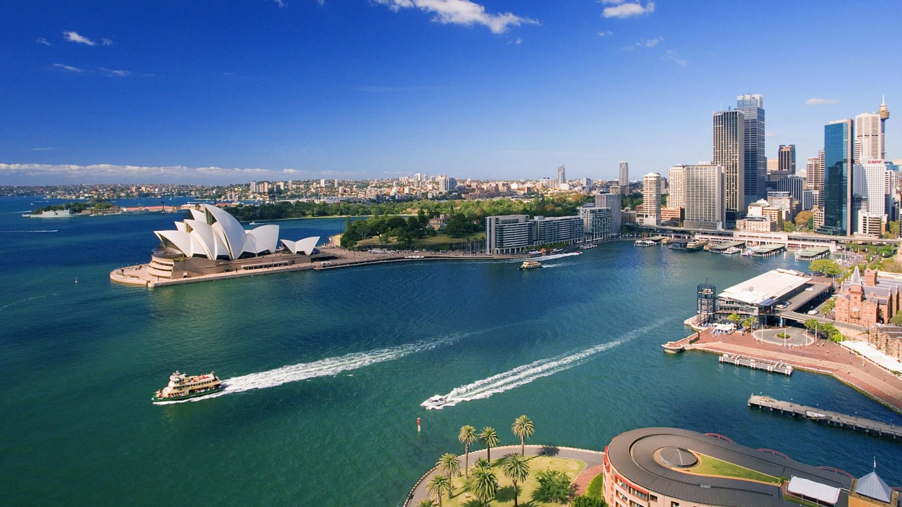 Aerial View of City Buildings During Daytime. Wallpaper in 1280x720 Resolution