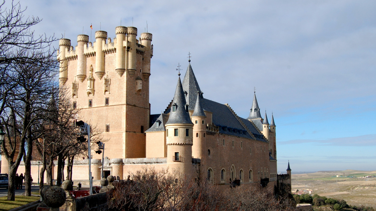 城堡, 马德里, 中世纪建筑风格, 里程碑, 建筑 壁纸 1280x720 允许
