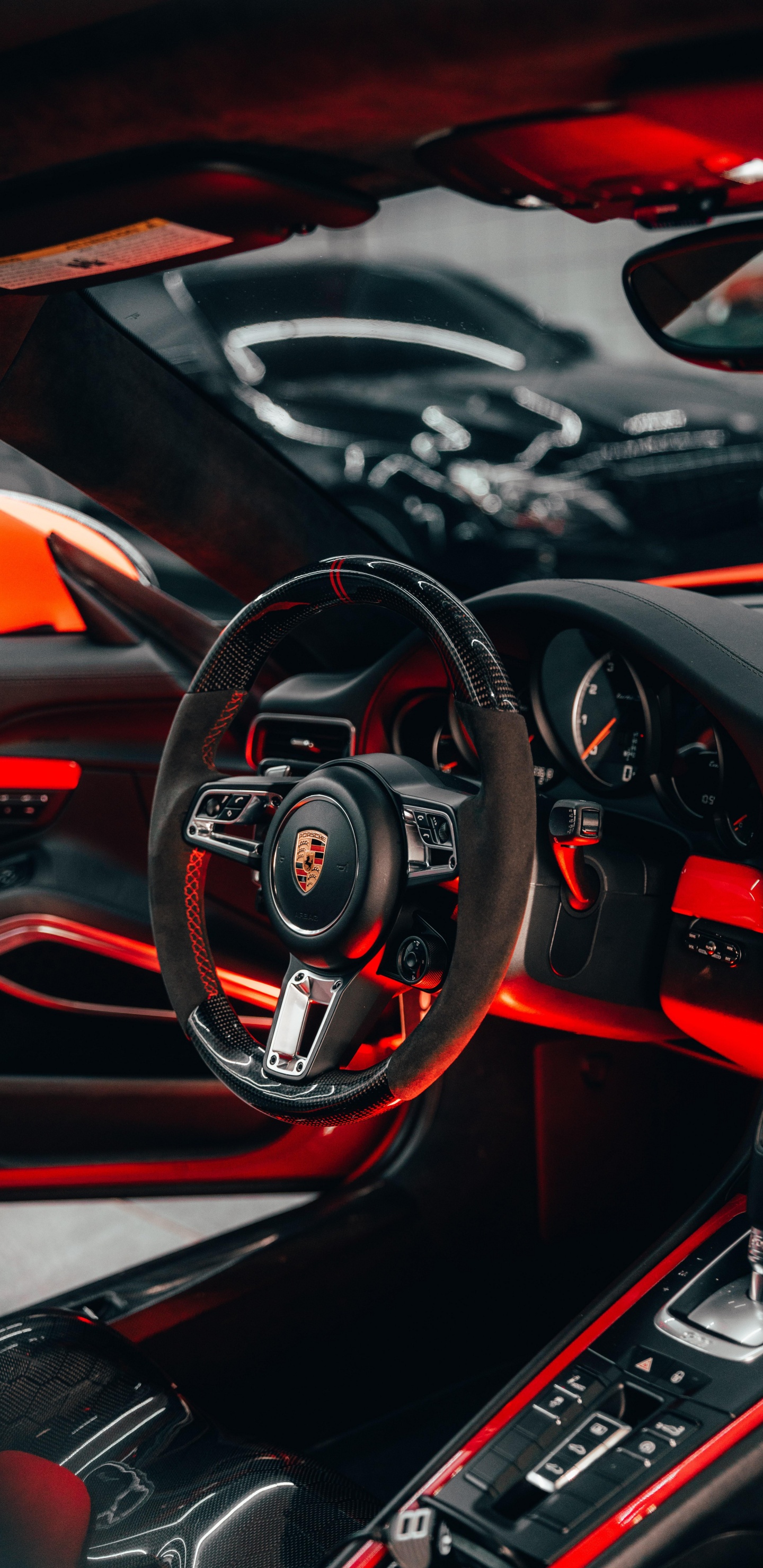 Porsche Interior, Porsche, Coche, Deportivo, Porsche 911 Gt2. Wallpaper in 1440x2960 Resolution