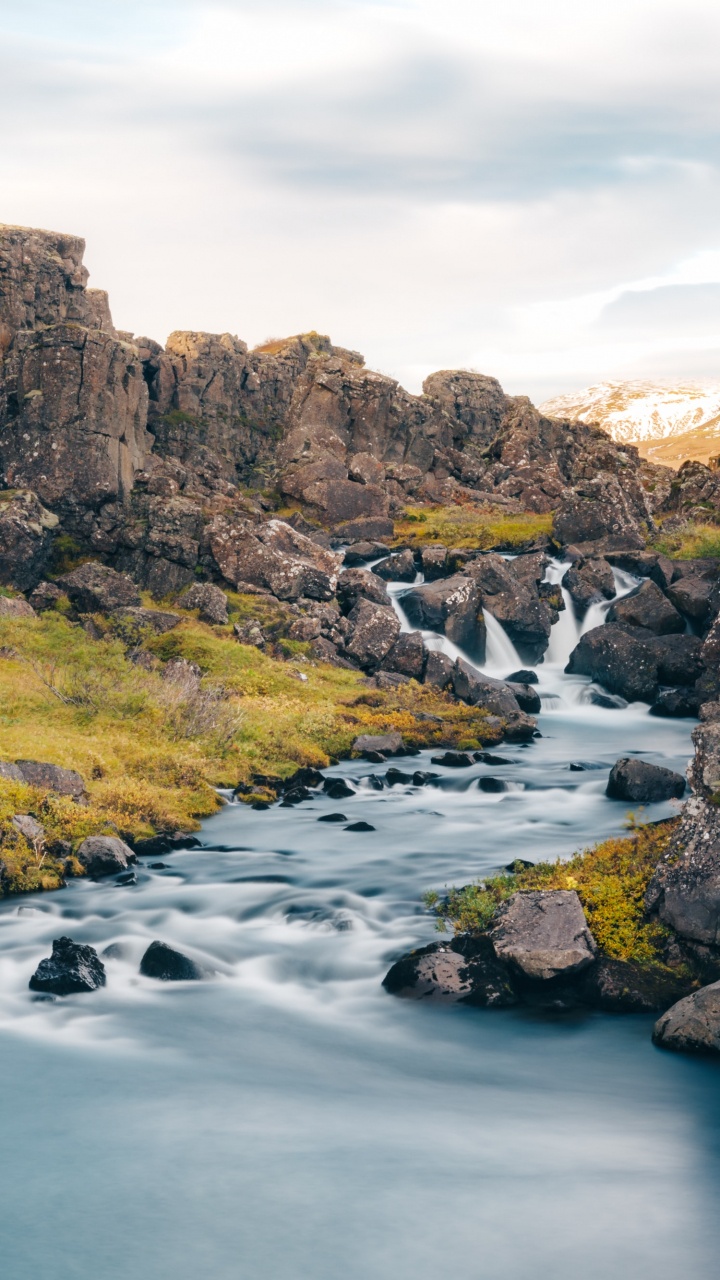 Ingvellir National Park, Song, Water, Cloud, Mountain. Wallpaper in 720x1280 Resolution