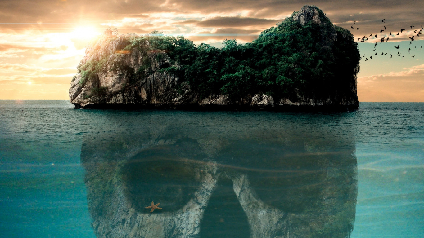 性质, 海洋, 大海, 绿色的, 海景 壁纸 1366x768 允许