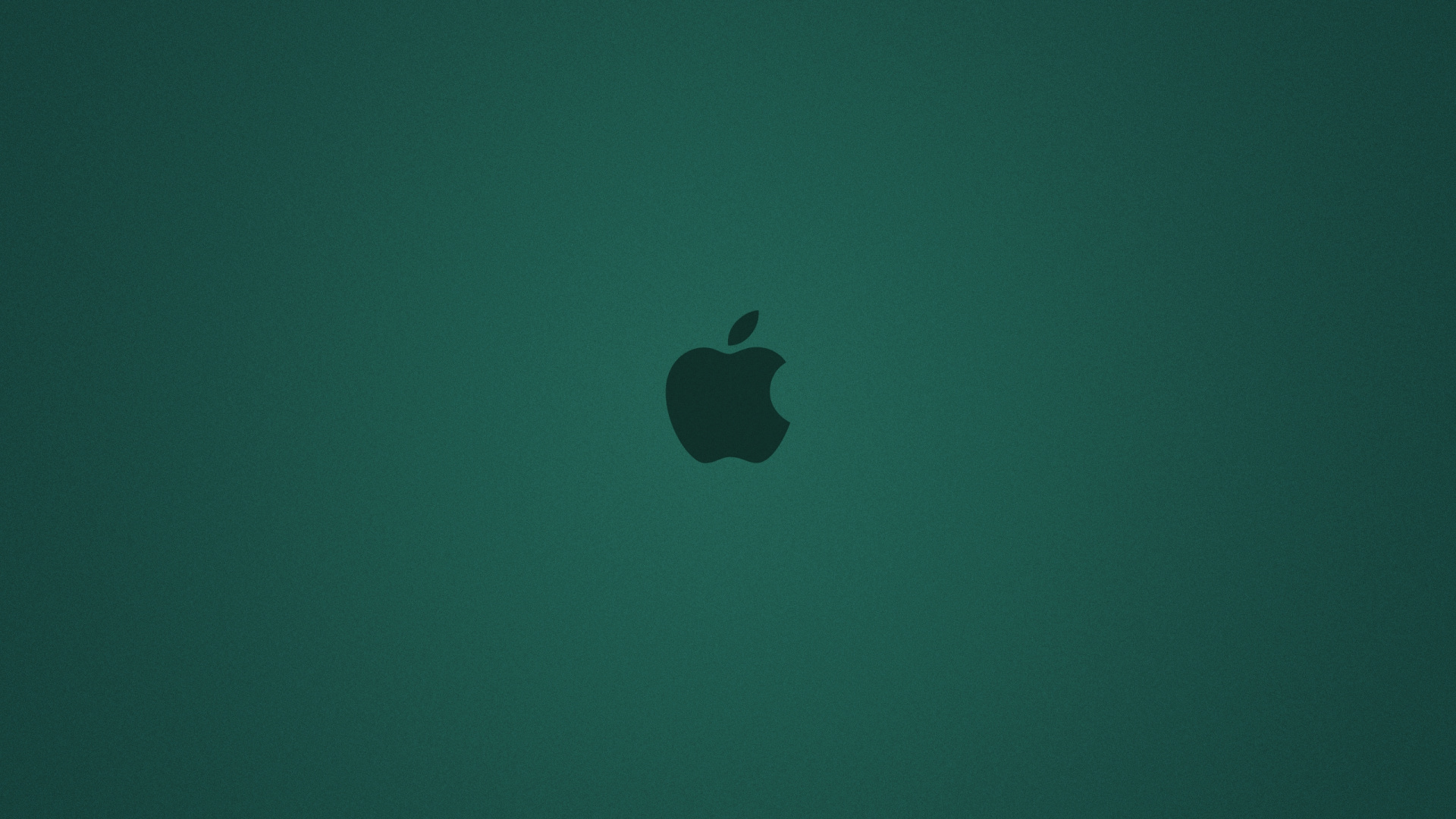 Apfellogo Auf Grünem Hintergrund. Wallpaper in 1920x1080 Resolution