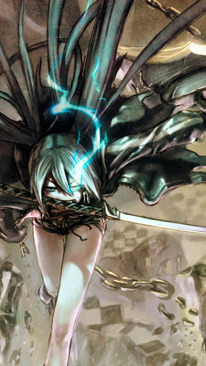 初音未来, Black Rock的射手 壁纸 720x1280 允许