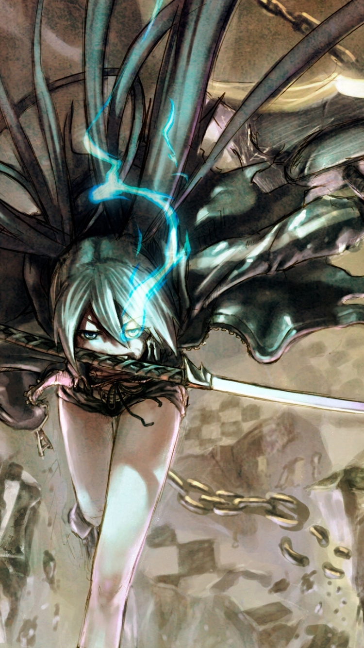 初音未来, Black Rock的射手 壁纸 750x1334 允许