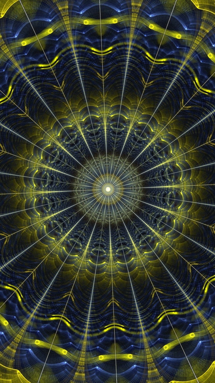 Papel Tapiz Digital de Luz Azul y Amarilla. Wallpaper in 720x1280 Resolution