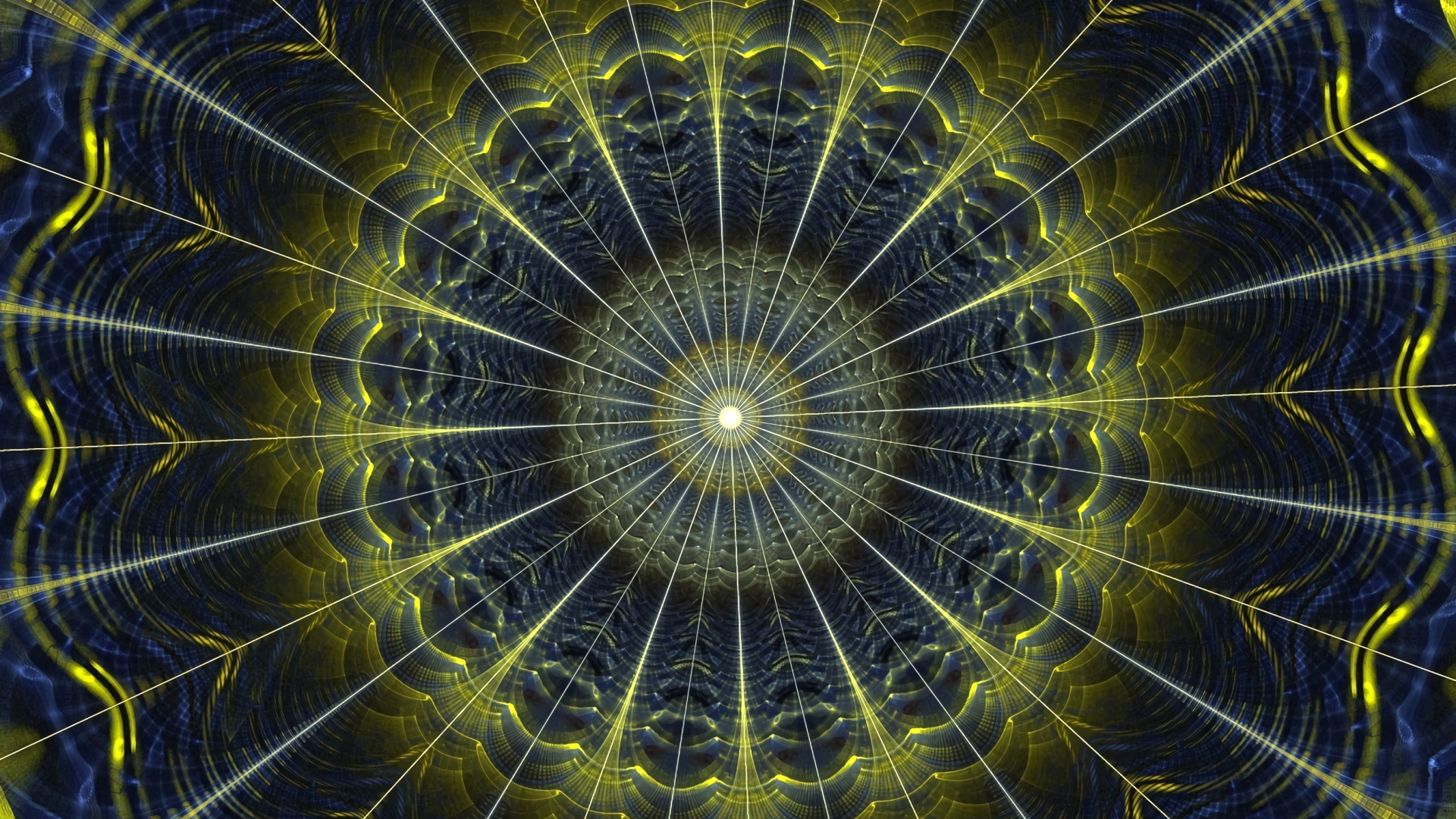 Papier Peint Numérique Clair Bleu et Jaune. Wallpaper in 1920x1080 Resolution