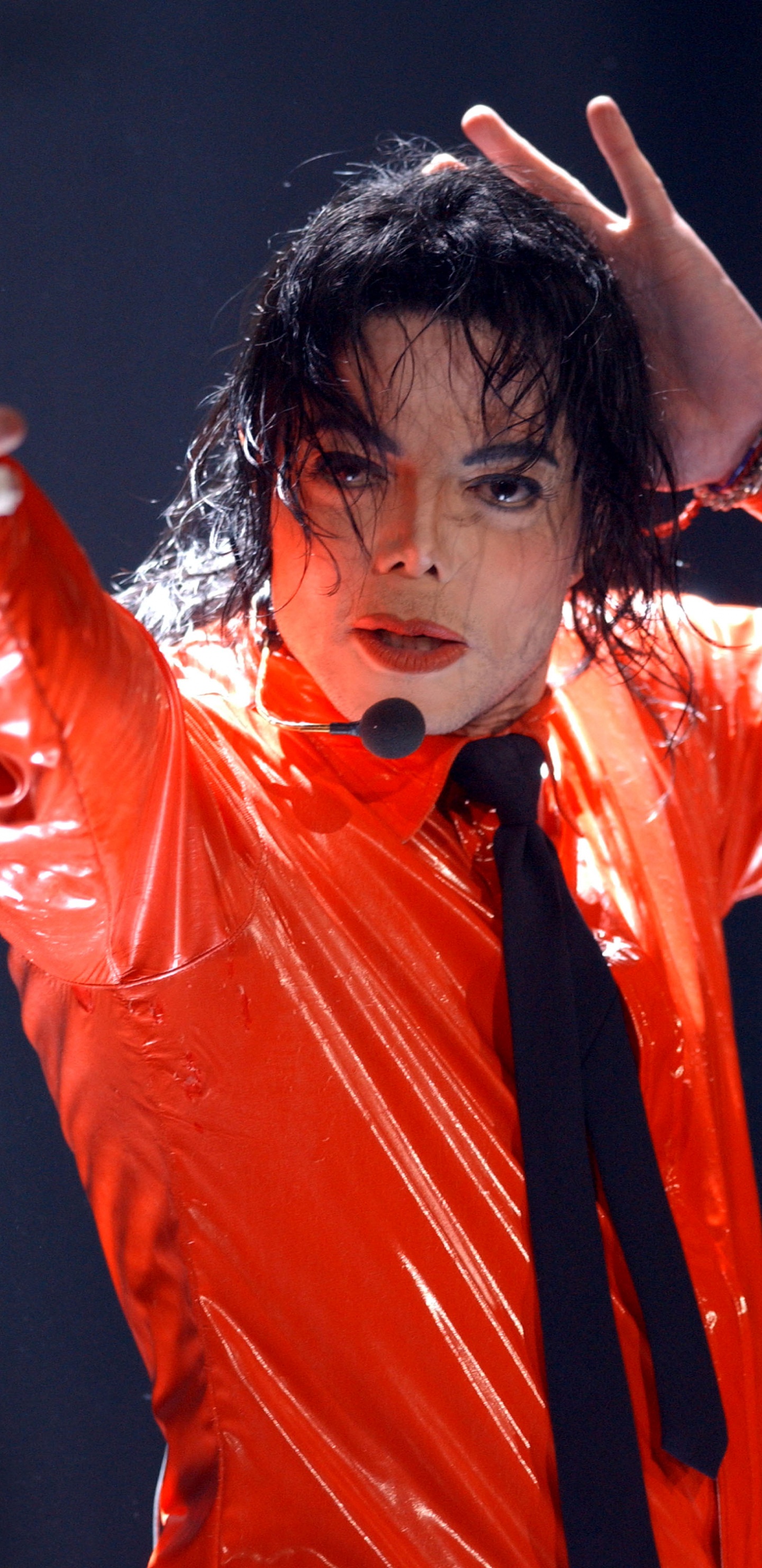 迈克尔*杰克逊, 性能, 红色的, 歌手, 额头 壁纸 1440x2960 允许