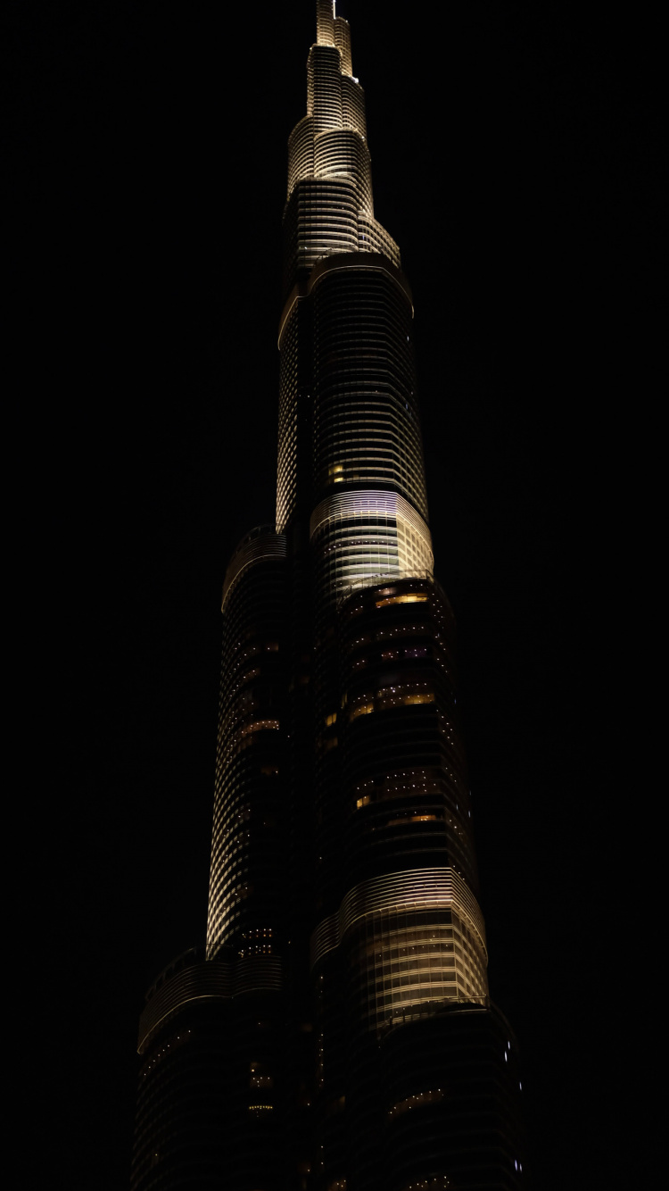 Burj Khalifa, Wolkenkratzer, Gebäude, Hochhaus, Tower. Wallpaper in 750x1334 Resolution