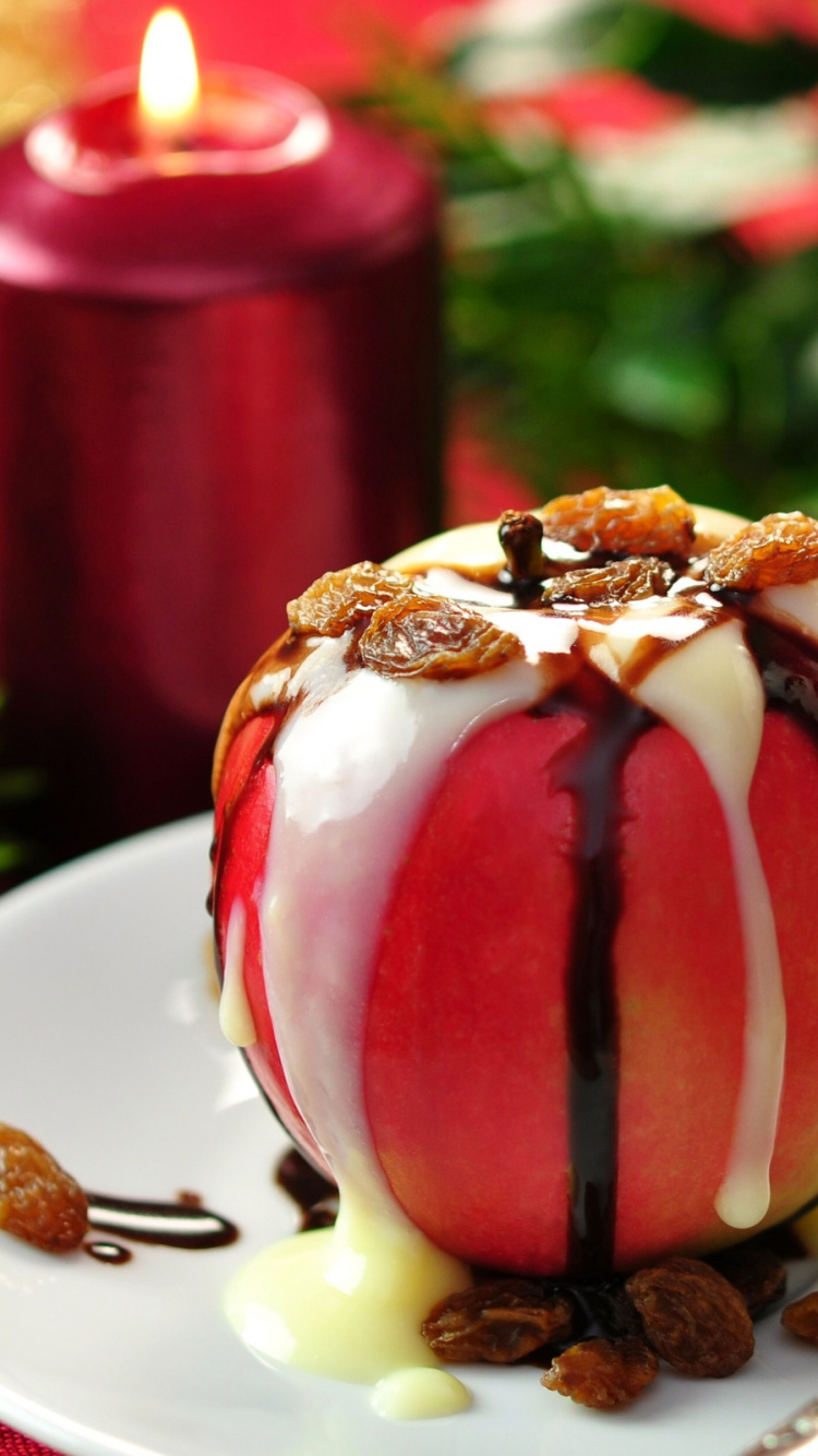 Postre, Alimento, Dulces, Adorno de Navidad, Postre Helado. Wallpaper in 750x1334 Resolution