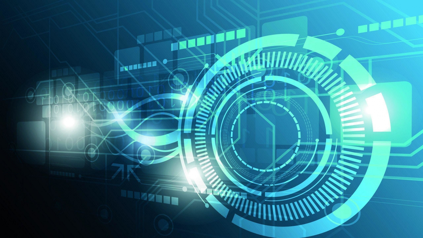 Luz Espiral Azul y Blanca. Wallpaper in 1366x768 Resolution