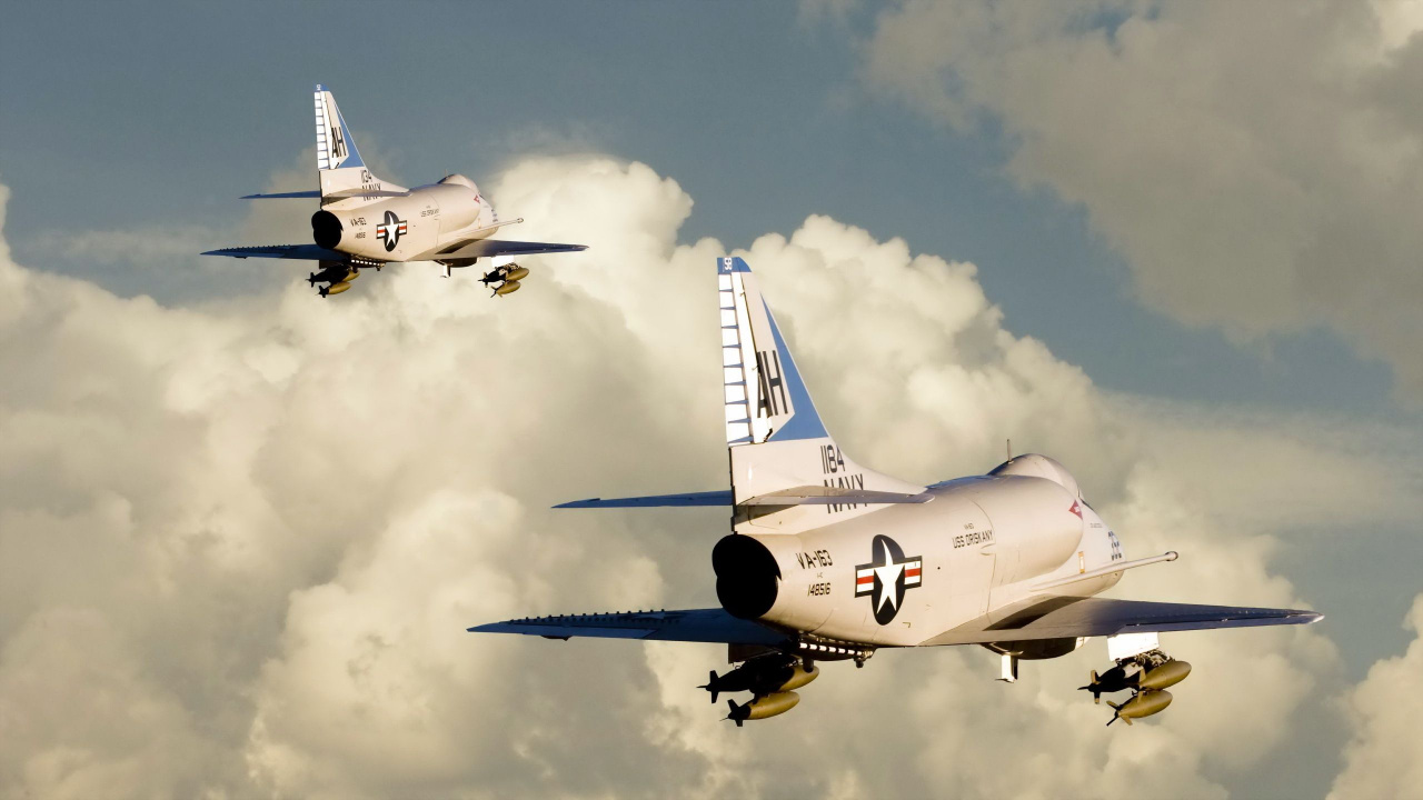 White and Blue Airplane Flying in The Sky. Wallpaper in 1280x720 Resolution