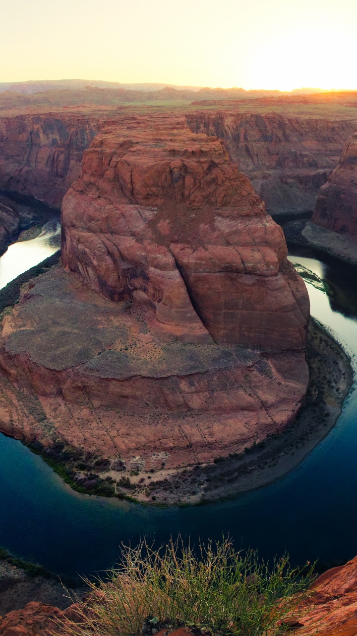 Horseshoe Bend, Grand Canyon, Colorado River, Lake Powell, Gewässer. Wallpaper in 720x1280 Resolution