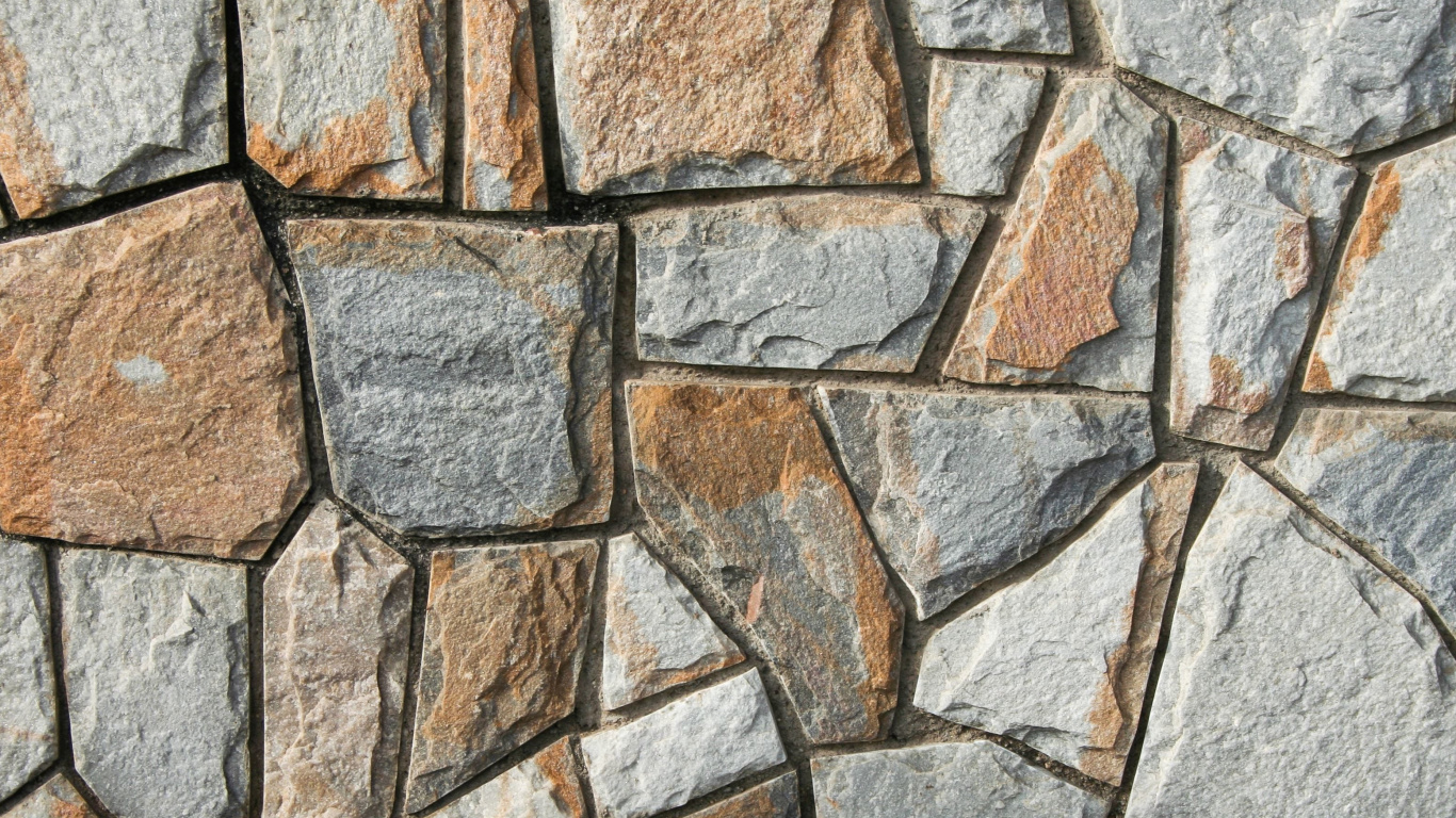 砖, 材料, 石壁, 鹅卵石, 废墟 壁纸 1366x768 允许